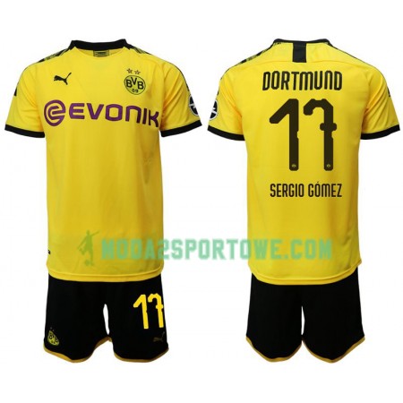 Koszulka Borussia Dortmund Sergio Gomez 17 Dziecięcy Domowe Stroje Piłkarskie 2019/20 Krótki Rękaw